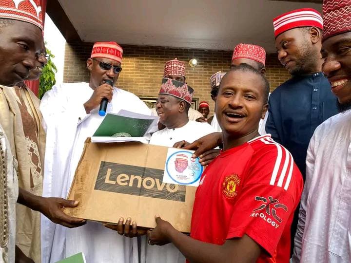 Distribution of 100 Laptop Computers - Front View