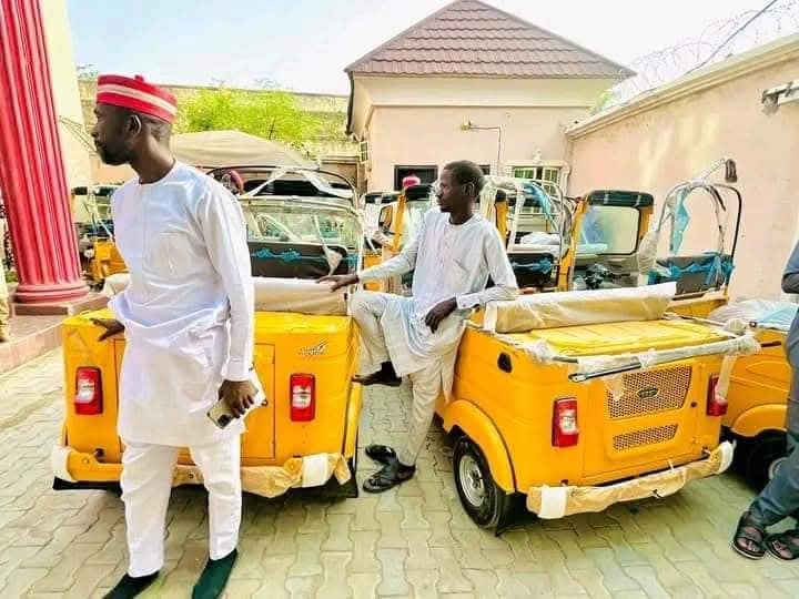 Distribution of 35 Tricycles to Women and Youth - Inside/Detail