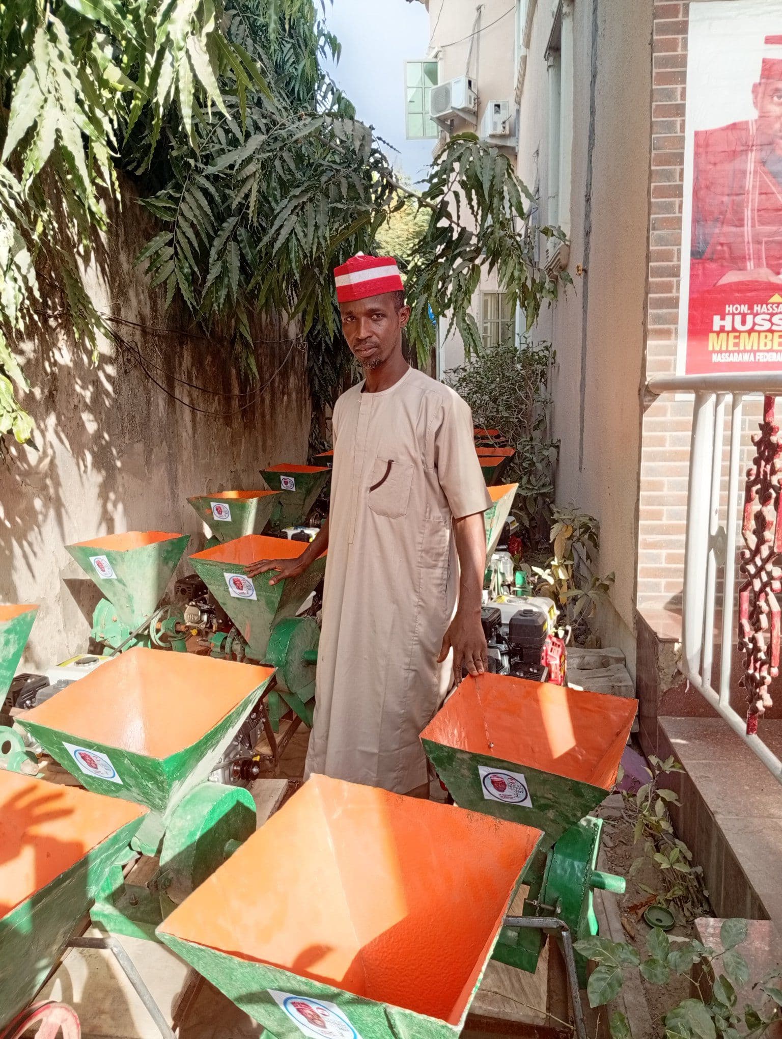 Supply of Agricultural Implements to Farmers - Front View