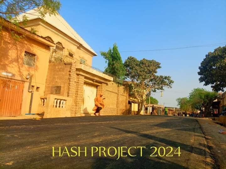 Construction of 2KM Road at Gama - Front View