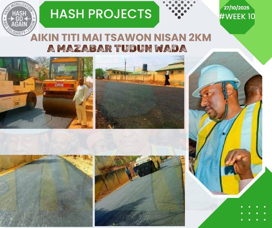 Construction of 2KM Road at Tudun Wada Ward - Front View